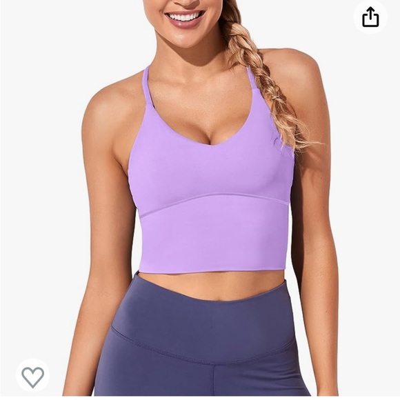 Women’s longline sports bra/workout top. Size medium. - Picture 3 of 3